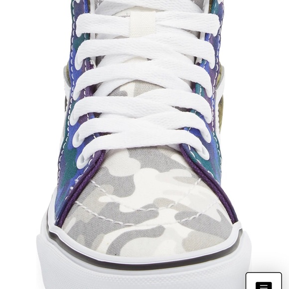 VANS AUTHENTIC SK8-HI Camocollage Multi Boys size 1.0 BACK TO SCHOOL SALE! - Picture 6 of 7